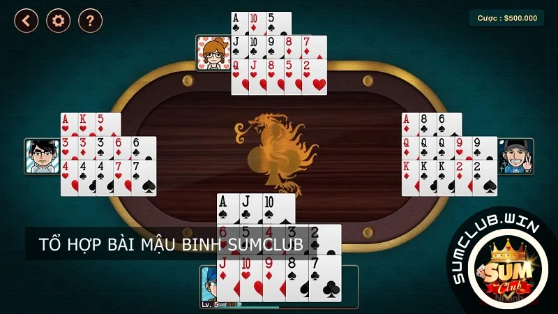 Tổ hợp bài Mậu Binh Sumclub